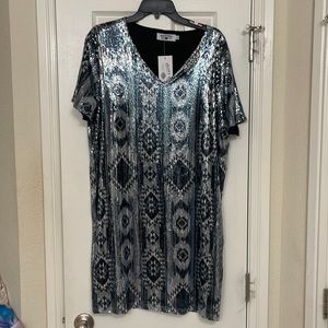 Full sequin Aztec dress sz large